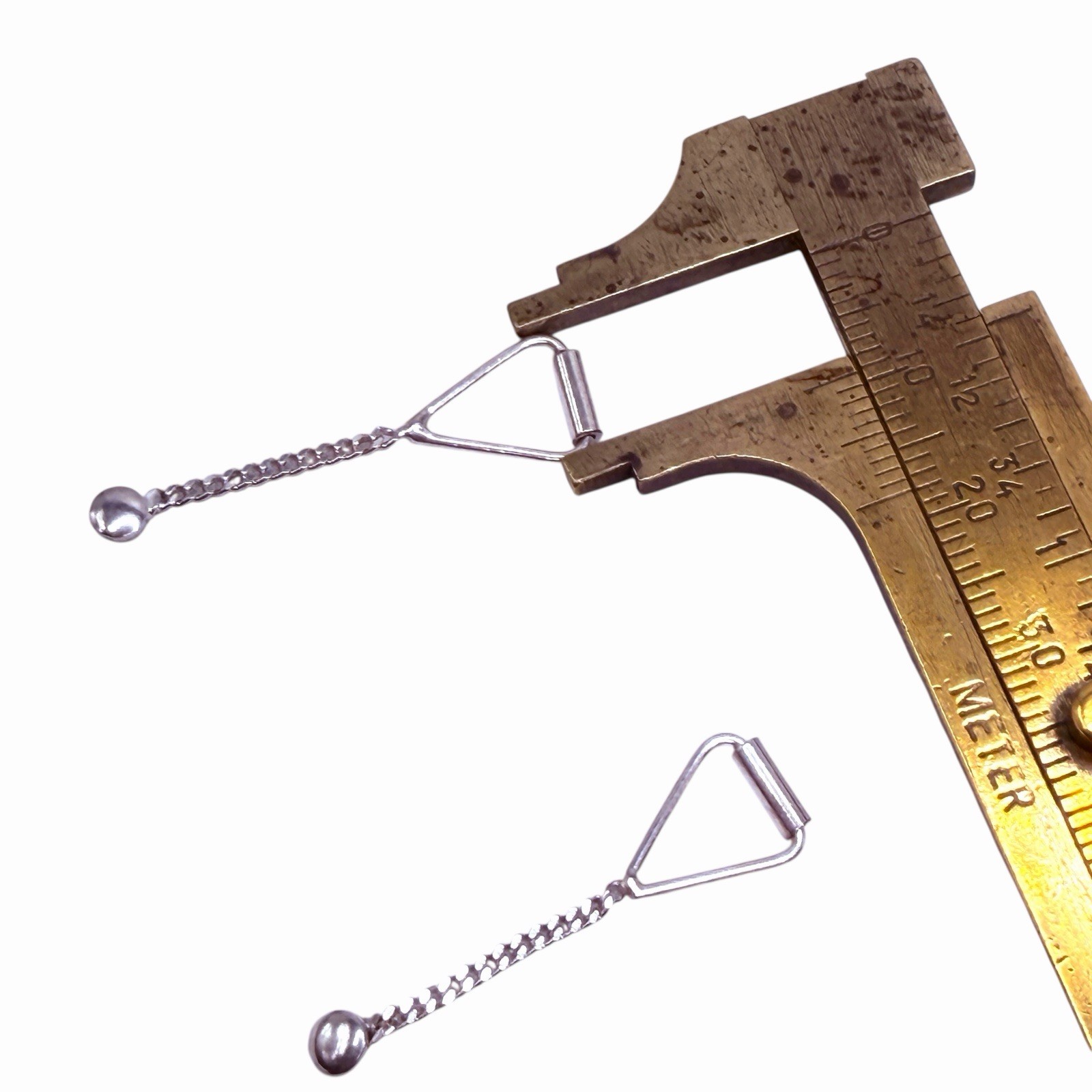 Solid Sterling Silver Post Dangle Earrings - image 13