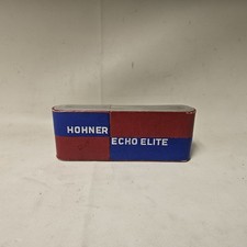 HOHNER ECHO ELITE ART DECO RED / SILVER HARMONICA W/ BOX