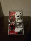 Vintage 1999 Coca-cola Stuffed Polar Bear Watch 100 Anniversary Limited Edition