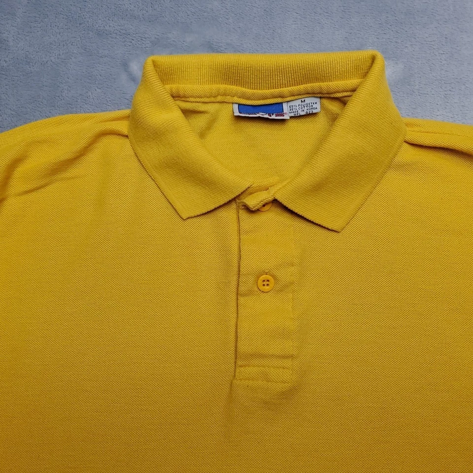 Vintage Levis Shirt Mens Medium Gold Polo Button Big E Embroidered Sleeve Retro - Image 2 of 4