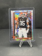 2025 Topps Chrome NFL Myles Garrett Pulsar Refractor #70 Cleveland Browns