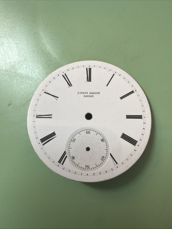 Louis Jacot Locle Pocket Watch Dial For Repair or Parts