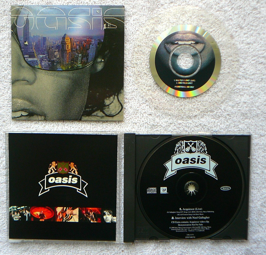 OASIS SET OF TWO PROMO CDS 1998 / 2000