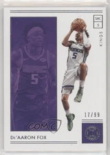 2018-19 Panini Encased 17/99 De'Aaron Fox #78 0qr0