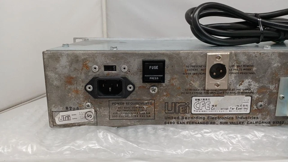 Urei 1178 Stereo Dual Peak Limiter Compressor Vintage Rare UREI1178 Tested Japan - Image 4 of 4