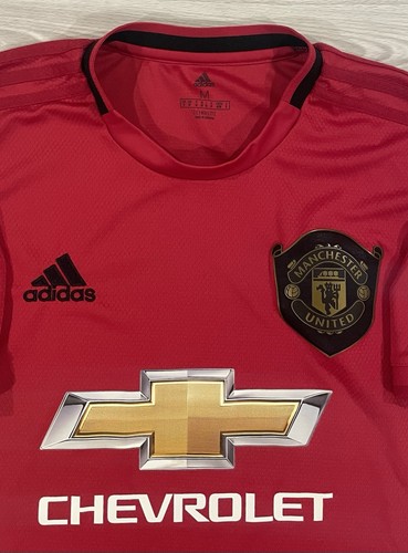 Adidas 2019/20 Manchester United Soccer Jersey Chevrolet ED7386 Mens Size Medium - Picture 2 of 10