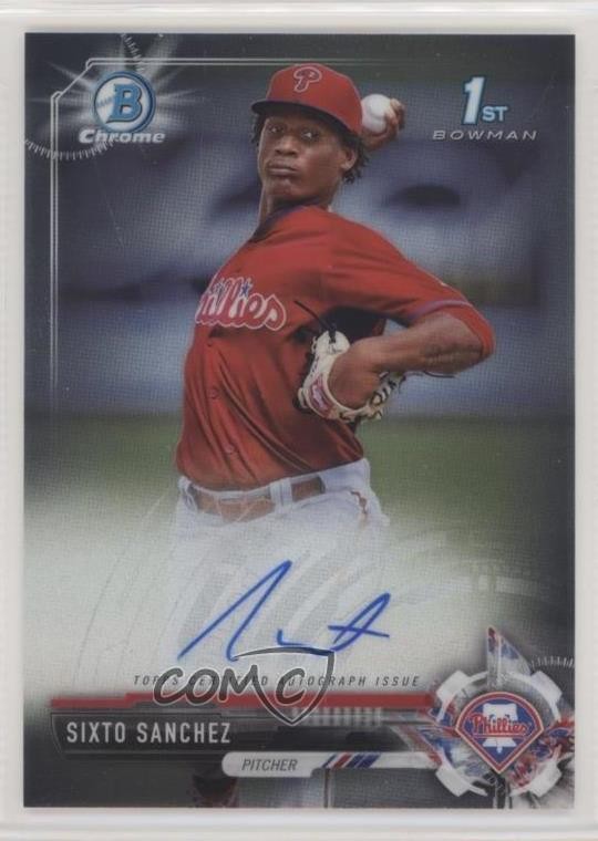 2017 Bowman Chrome Prospect Auto Sixto Sanchez #CPA-SS Auto 5u1