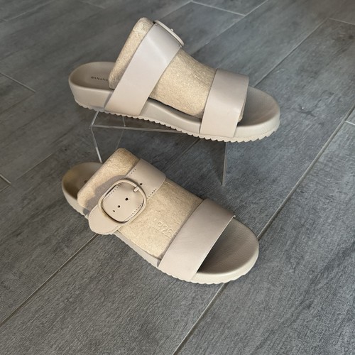Banana Republic Leather Slide Sandals Size 7
