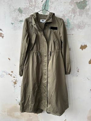 Maison Margiela Mm6 long Jacket Womens Cotton Parka size 42