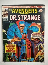 Avengers Feat. Dr. Strange #57, VG, Marvel UK 1974 Reprints Doctor Strange #169
