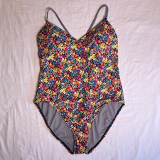 Anne Cole Signature One Piece Swimsuit 16 Multicolor Floral Designer Resortwear