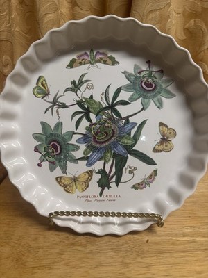Portmeirion Botanic Garden 10.5''11'' quiche dishes feat.  the Passiflora Caerulea