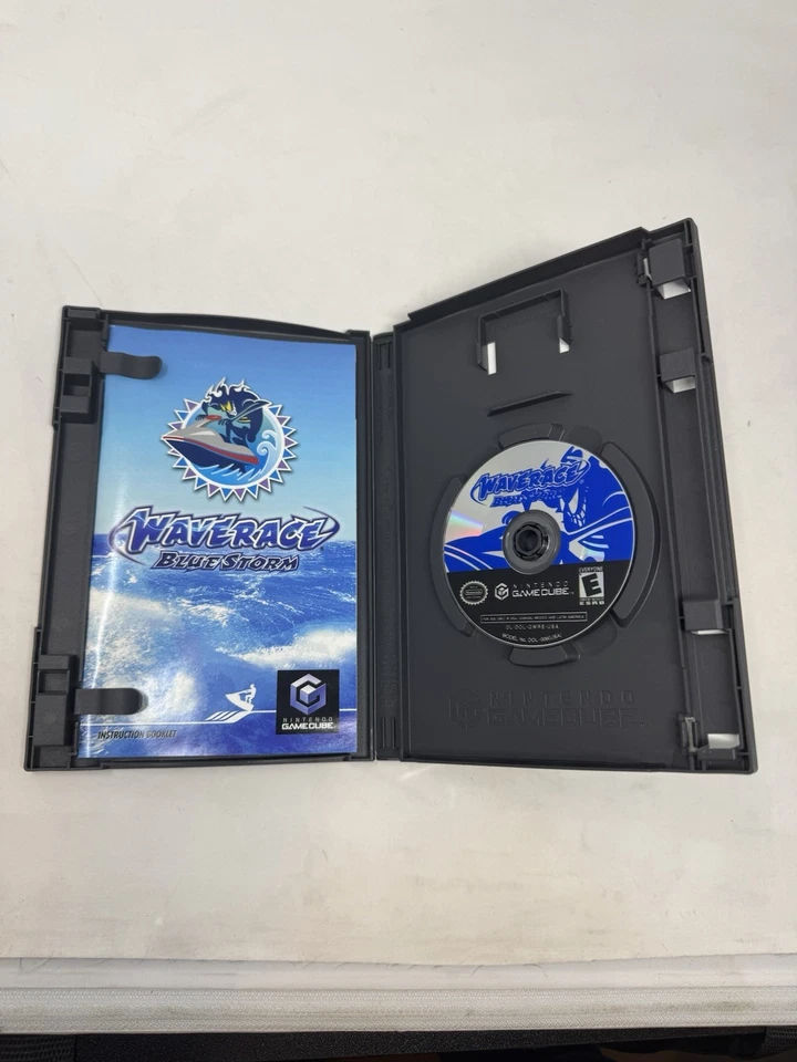 Wave Race: Blue Storm (Nintendo GameCube, 2001) CIB Completo con Manual Probado Foto 3 de 3