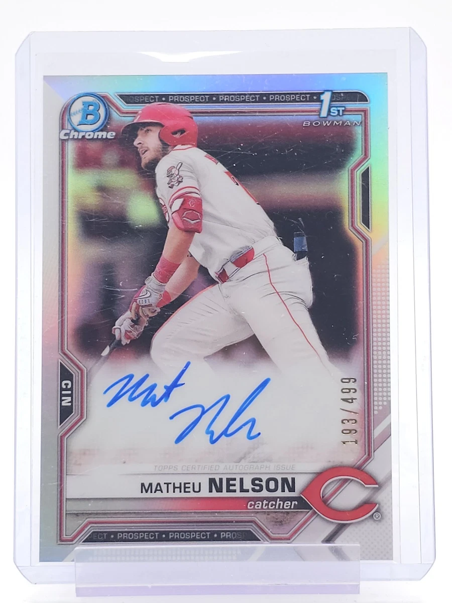 Bowman Cincinnati Reds Baseball Autographed Sports Trading Cards