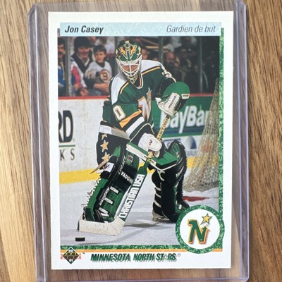 Upper Deck 1990-91 Jon Casey #385 Minnesota North Stars NHL French Hockey Card
