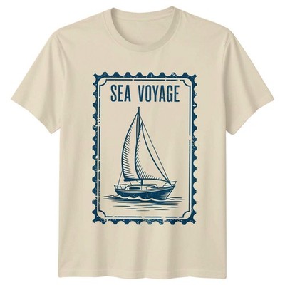 Sea Voyage Sailing Travel Herren T-Shirt Damen Tee Grafik Unisex Oberteil
