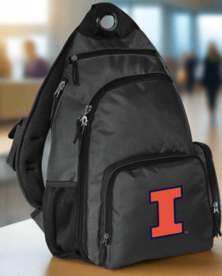 Illinois Sling Backpack   Fighting Illini Crossbody Bag