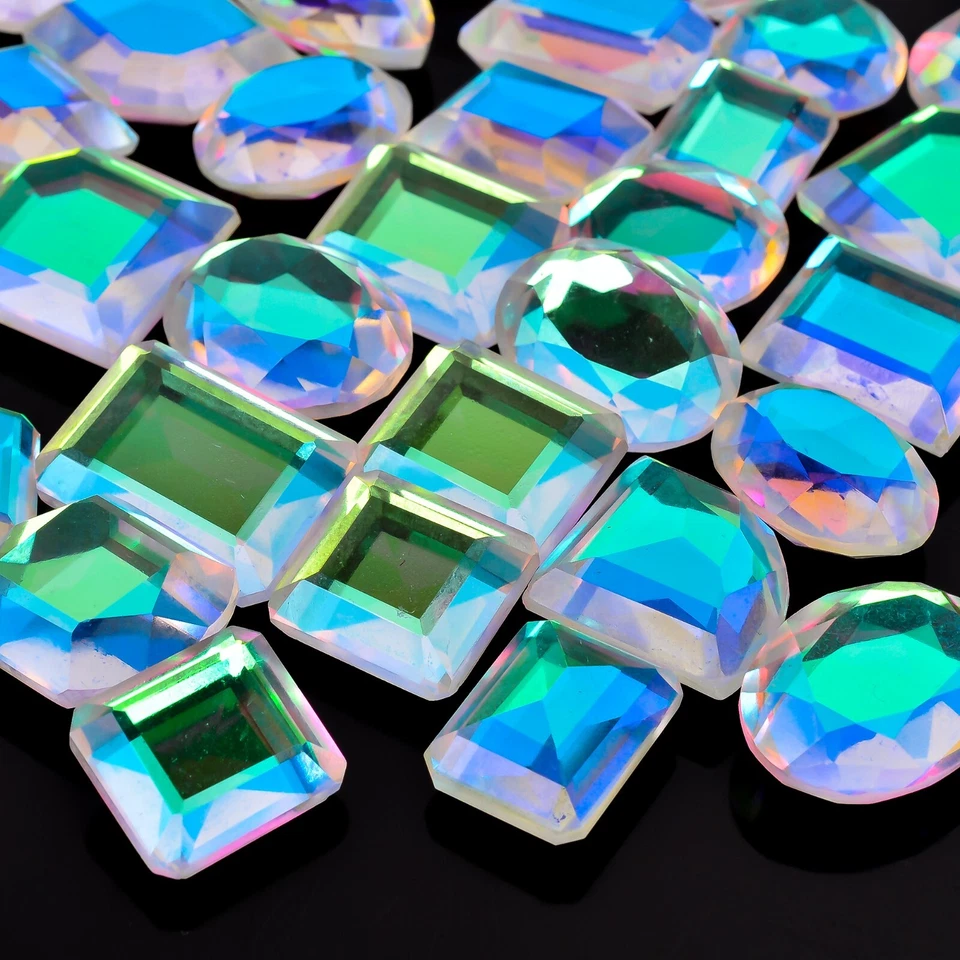 Aura Quartz Glass Loose Gemstone Lab Created Wholesale Bulk Lot Top Quality - Image 3 of 4