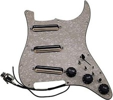 Prewired Loaded Pickguard with SSS Single Coil Pickups for Fender Strat Guitar