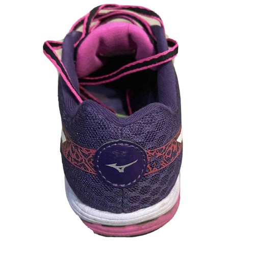 Mizuno Wave Sayonara 2 Ladies Running Shows Size W6.5 Purple Pink - Picture 3 of 7
