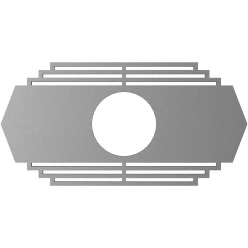 Ekena Millwork Pierced Ceiling Medallion 18" x 9" x 0.5" PVC Antiqued Pale Gold - Picture 4 of 4