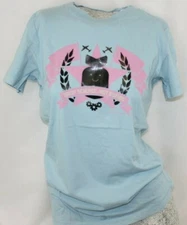 Womens Juniors David & Goliath Drop Science Not Bombs Blue Novelty Tee T-Shirt 