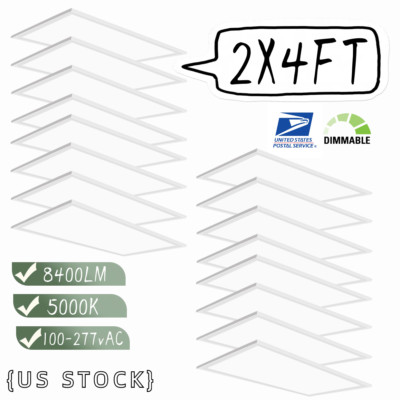 2x4FT LED Flat Panel Light,75W 5000K LED Drop Ceiling Troffer Light,16PACK,ETL