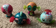 Zoobies 2011 McDonalds Toy Spin Masters - lot of 4