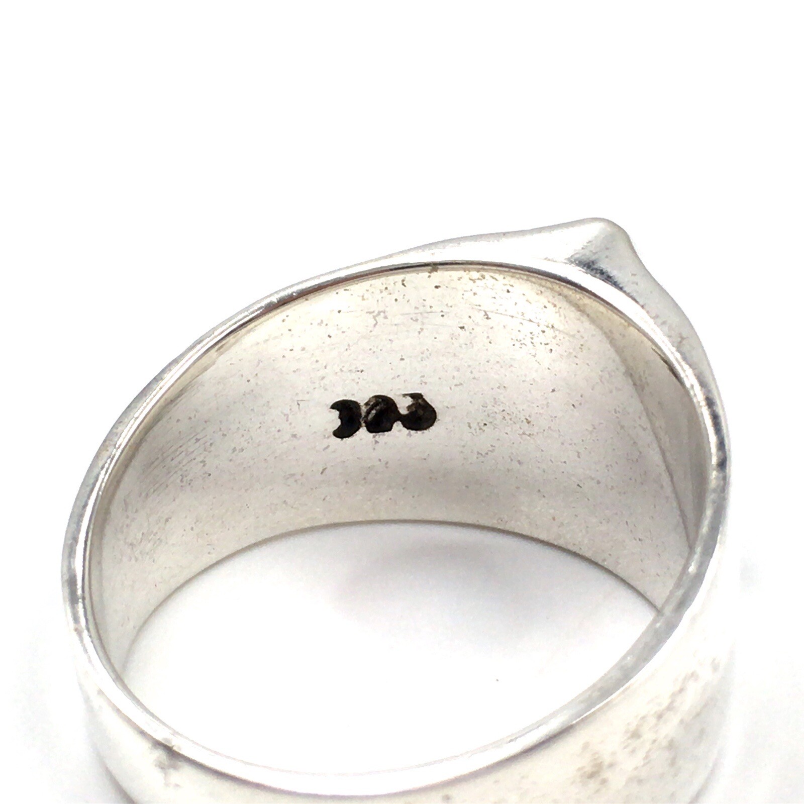 925 Silver Ring Turquoise Drop Solid Band Ring Me… - image 12