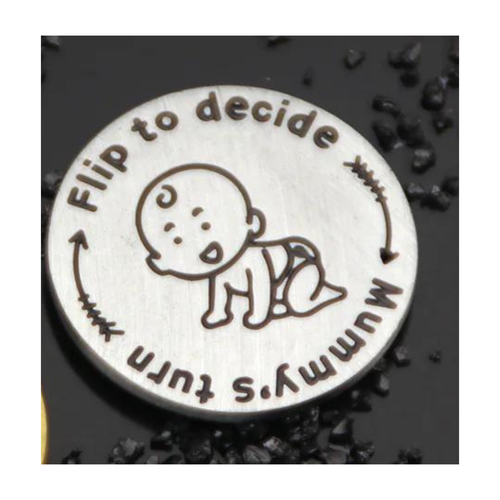 Parent Decision Coin for Mom Dad Baby Shower Novelty Gift Birthday Present Mum - Picture 6 of 8
