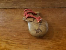 Vintage Traditional Spanish "Espana" Hand Wooden Finger Castanets