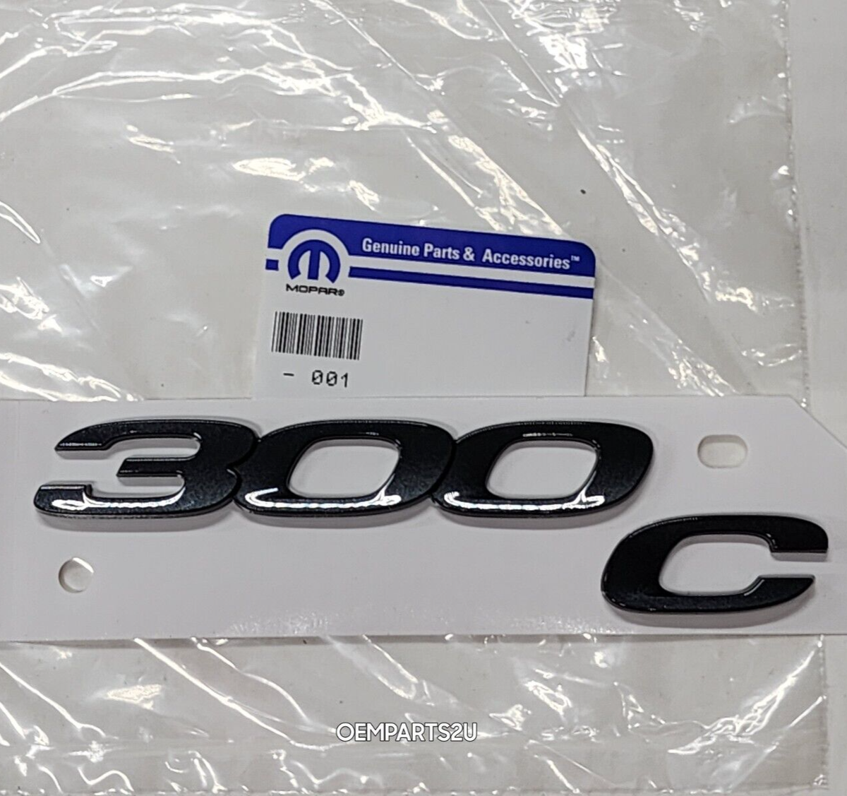 New 2011-2023 Chrysler 300 C Black Deck Lid Letters / Emblem