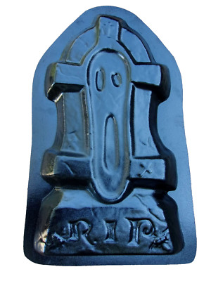 Tombstone mold 24''H x 14'' x 2'' thick concrete plaster casting Halloween mould