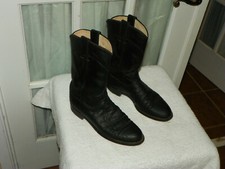 JUSTIN Leather Western Rodeo Roper Boots Women's size 6 B