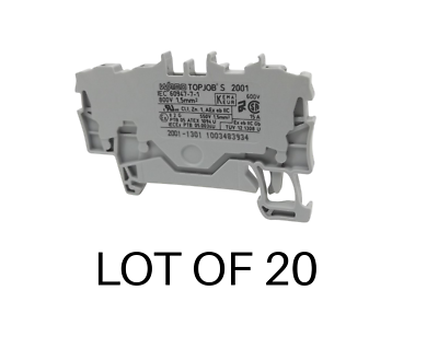 Lot of 20 Wago Iec 60947-7-1 800V 1.5MM Kema Terminal Block | eBay