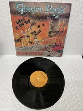 GINGER ROXX-"Caught In The Act" ORIGINAL '89 heavy metal Signed By ￼Ray & Foxx