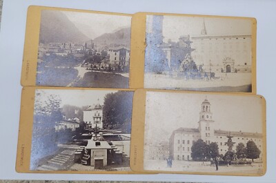 Salzburg Austria & Bad Reichenhall Germany 4 1800s CDV Photos Ludwig Hardtmuth
