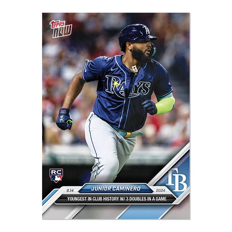 2024 Topps Now - #696 Junior Caminero Tampa Bay Rays RC /803