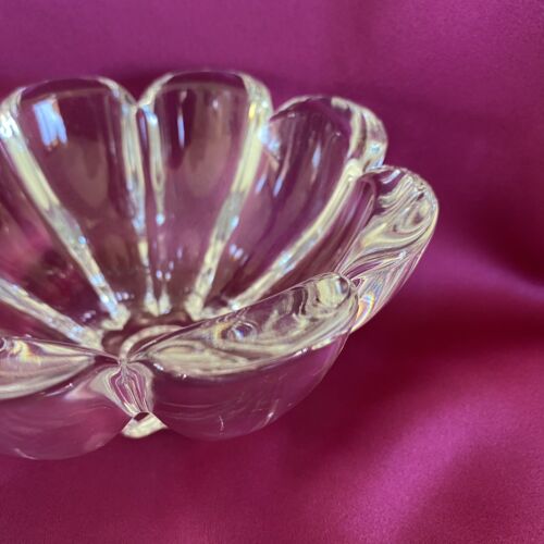 VINTAGE~MIKASA CRYSTAL GLASS BOWL~ZIANNA~FLOWER CANDY TRINKET ~HEAVY - Picture 9 of 21