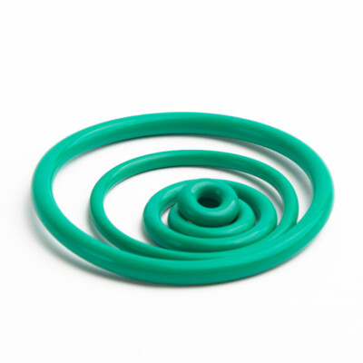 Wire Dia 6/8.6mm Fluorine Rubber O Ring Gaskets FKM Oil Seals Washer Green/Brown