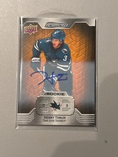 2023-24 Upper Deck Engrained Henry Thrun Auto #150