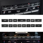 Set Matte Black Car Air Conditioner Button Replacement For Benz E W212 2011-2016
