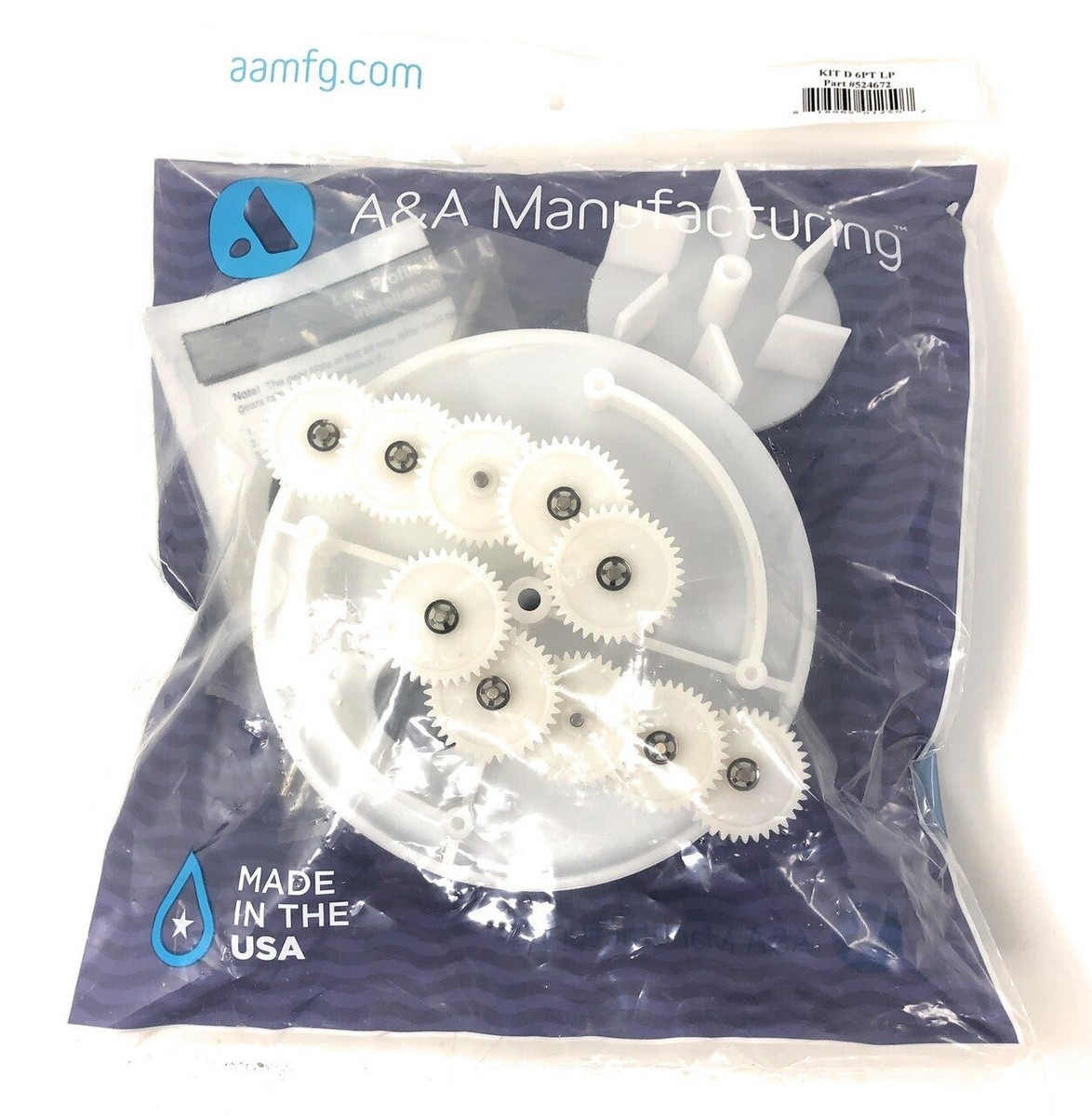 A&A Low Profile 6 Port Ball Valve Rebuild Gear Kit | eBay