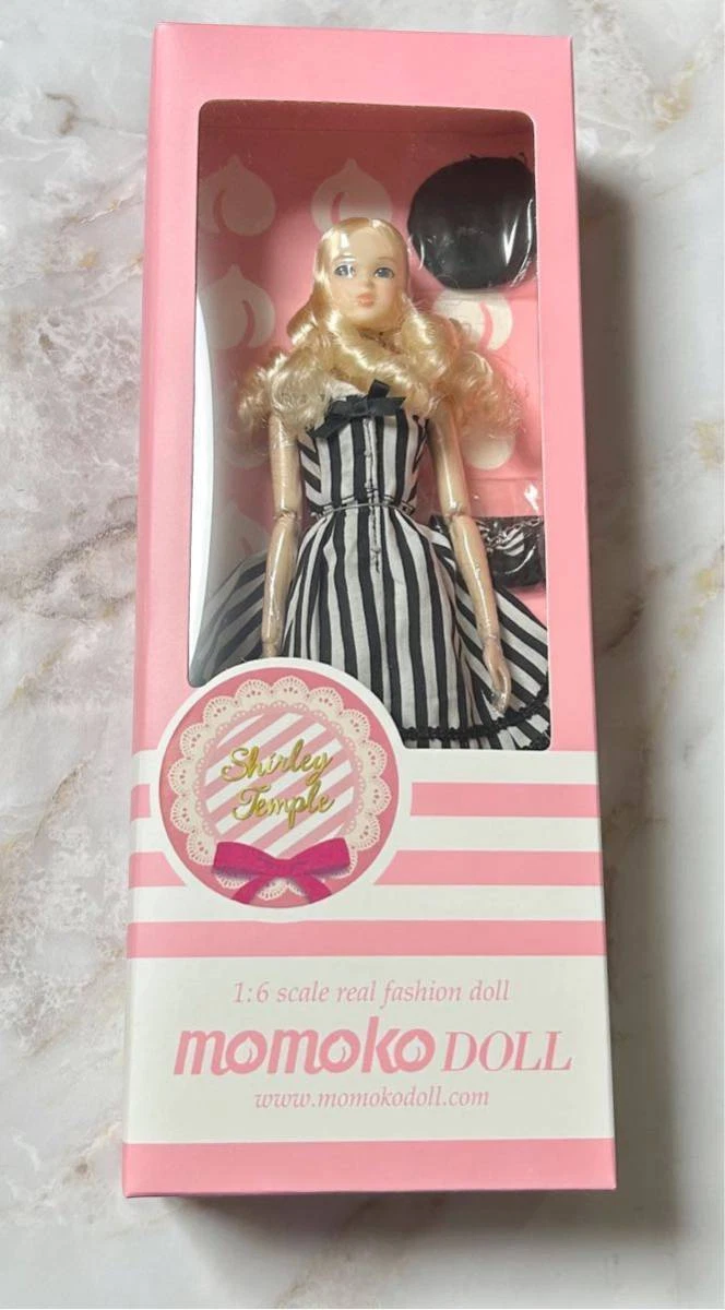 Sekiguchi MoMOKO Doll Shirley Temple Marine Stripe Dress From Japan