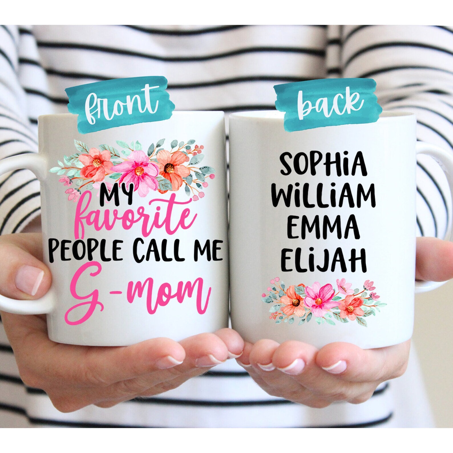 G Mom Gift For G Mom Christmas Gift G Mom Coffee Mug Personalized Mug G Mom Mug
