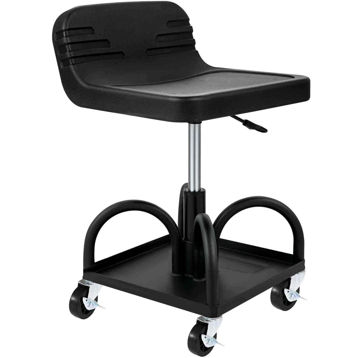 Adjustable work 2024 stool with wheels