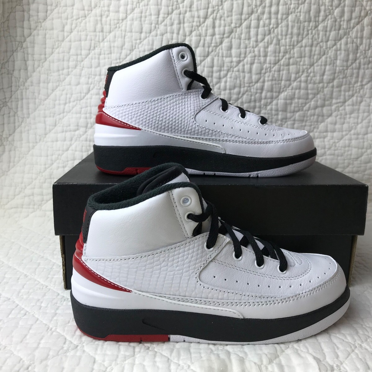 Air Jordan 2 Retro (PS) 1Y ブラック/グレー　20cm Air Jordan 2 Retro PS Sneakers in Black/Cement Grey Nike