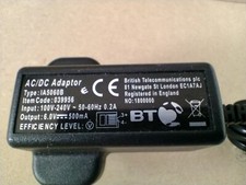 BT AC Adapter 039956 IA5060B 6V 500mA Tested And Working 
