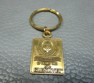 The Glenlivet 12 Years Old Single Malt Scotch Whiskey Key Ring Brand New