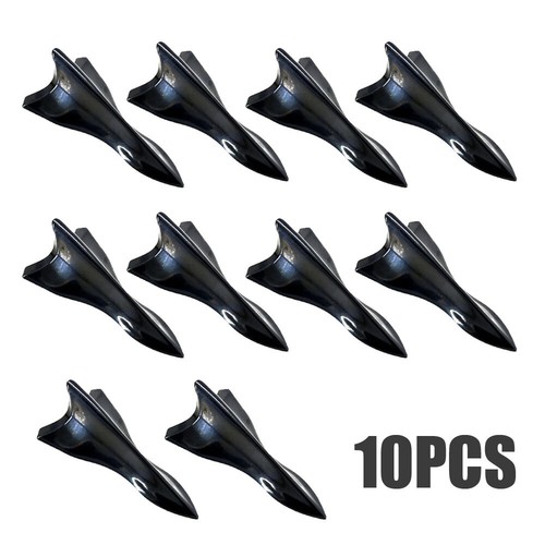 10Pcs Car Vortex Generator Shark Fin Jet Rear Roof Wing Spoiler Diffuser - Picture 3 of 12